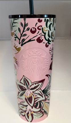 Starbucks Floral Cold Cup Tumbler