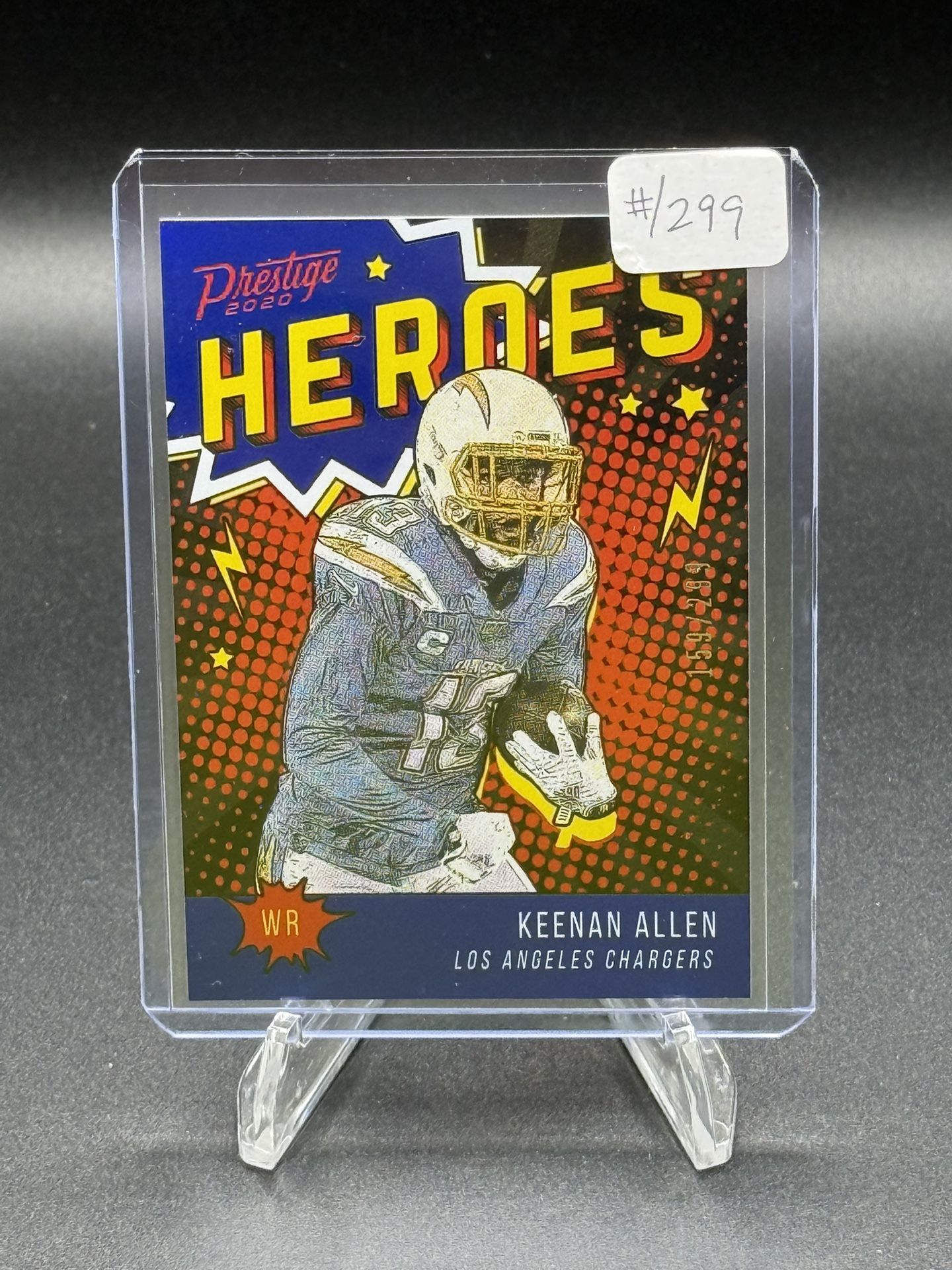 2020 Panini Prestige Heroes Xtra Points Blue #HE-KA Keenan Allen #/299