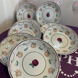 Princess House 8 Pasta Bowls 8” 