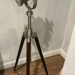  Photographer’s Adjustable Tripod Metal Floor Lamp( Crate & Barrel)