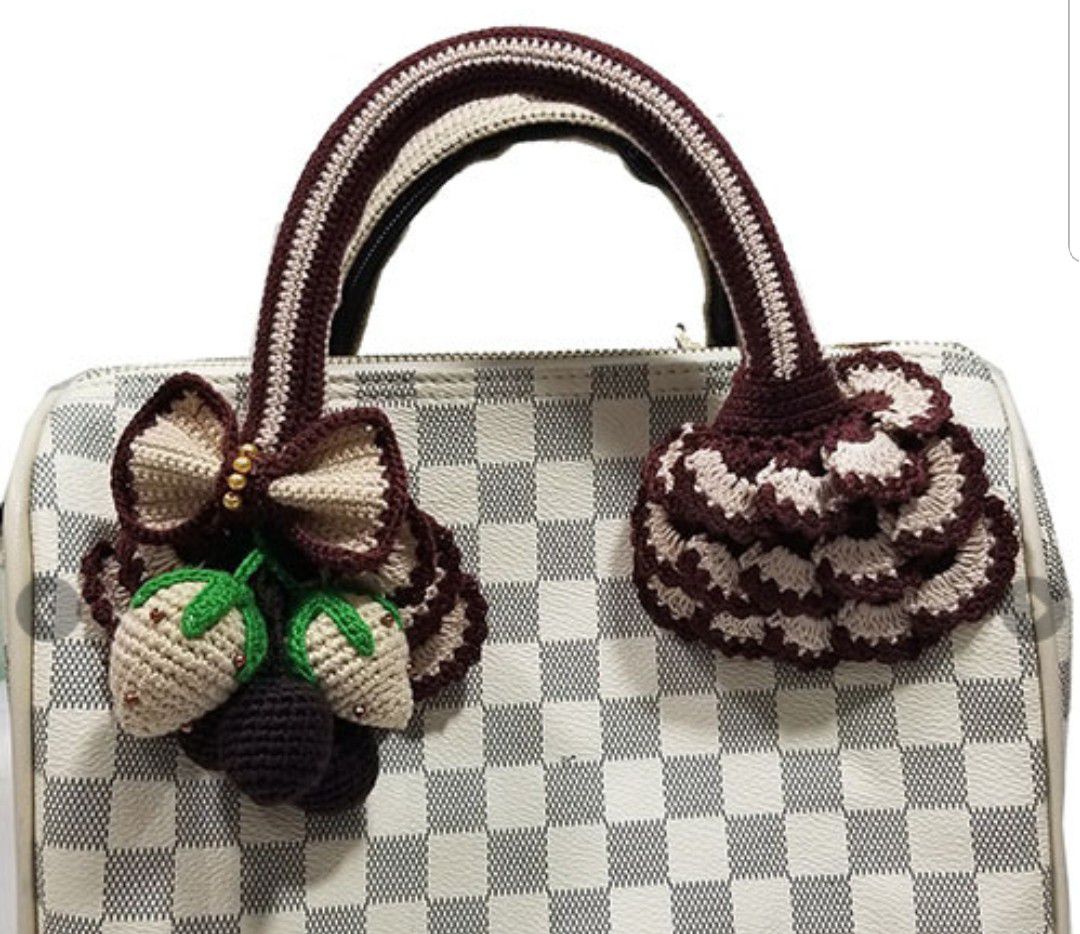 Crochet handle covers for Louis Vuitton speedy alma