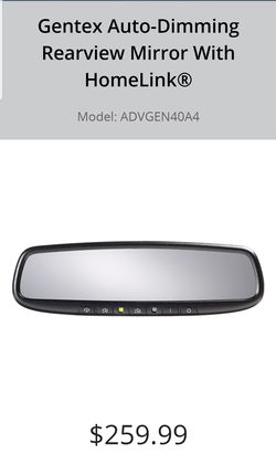 GENTEX DIMMING MIRROR WITH HOME LINK
