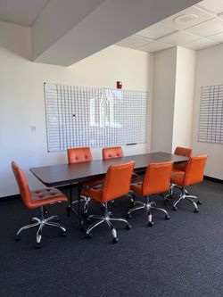 Office Conference Room Table + 6 Matching Chairs – Complete Set