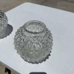 Vintage Light Fixture Glass