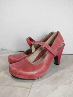 Tsubo Womens Mary Jane Slingback Pumps Heels Shoes Leather Size 9