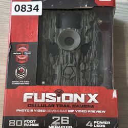 Stealth Cam Fusion X Verizon 26 MP Photo & 1080P at 30FPS Video 0.4 Trigger NIB