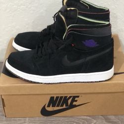 Air Jordan 1 Zoom Comfort Court Black Size 11 With The Original Box