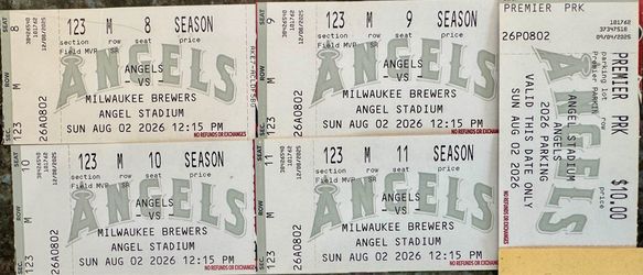 Angels vs Brewers 8/02/26 Sunday