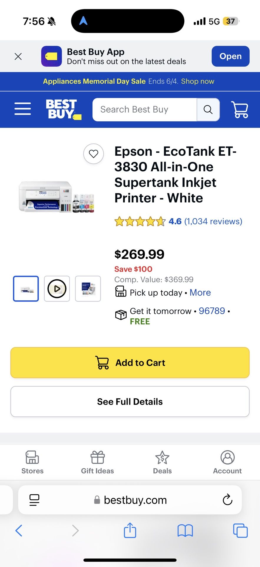Printer Epson 3830