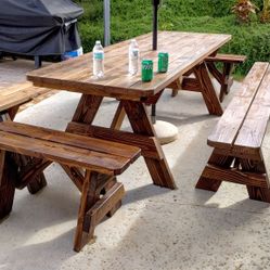 Custom Build Picnic Tables And Garden Bridges. 