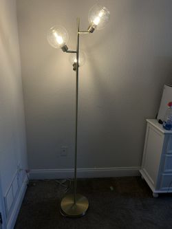 ✨ Gold Adjustable Floor Lamp – Barely Used!✨