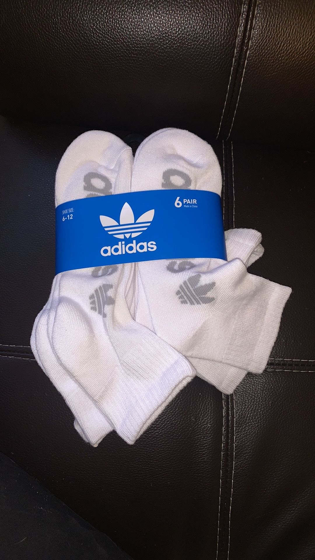 Adidas Socks 6 Pair Brand New Unisex