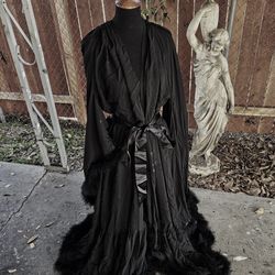 New Black Maternity/photo shoot Robe 