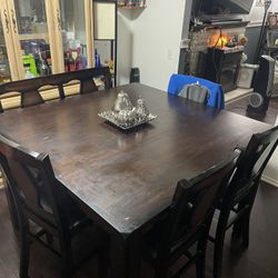 Adjustable Wooden Dining Table