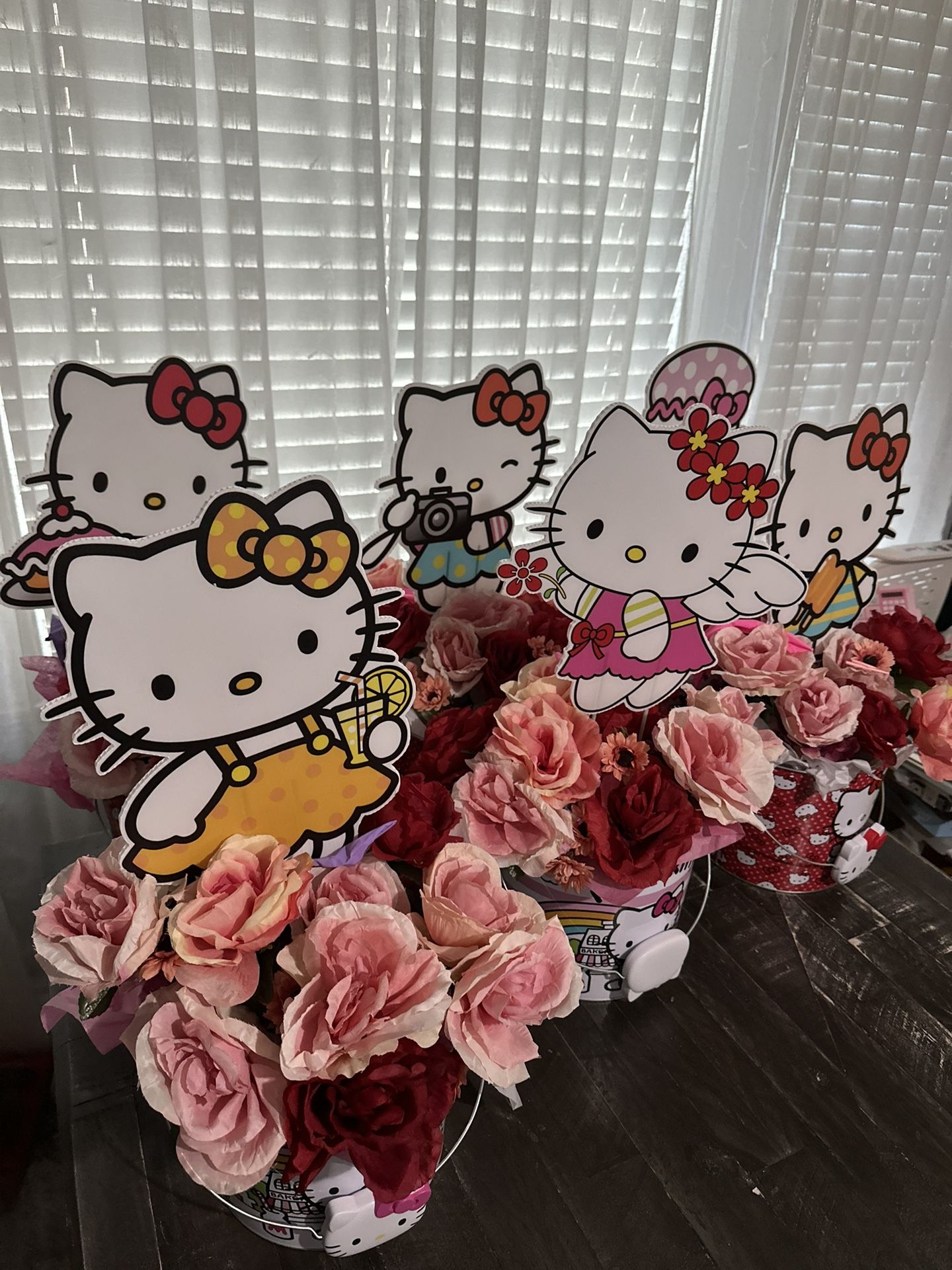 6 Large Hello Kitty Centerpieces Approximately 24 Inches Tall
