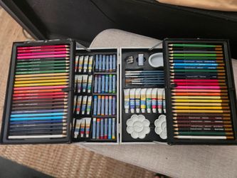 Artist’s Loft Media Art Set Aluminum Case 126 Pieces All-in-One Kit Art Supplies