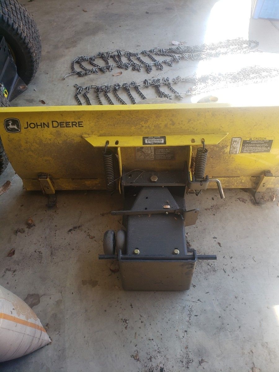 Jon Deere Attachment: Plow, Weights, And Chains