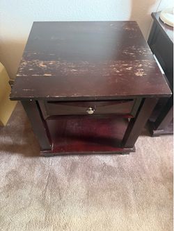 Two end tables 24 x 24 x 24