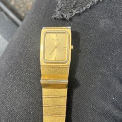 Bulova Quartz Gold Plated Watch