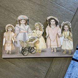 Old Fashioned Dolls -  Wall Plaque