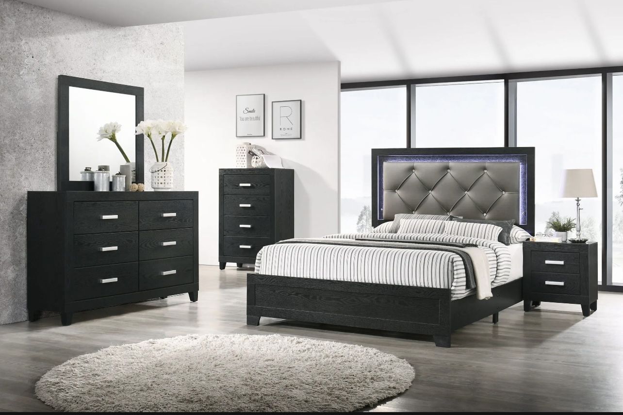 Sleek Modern Bedroom On Sale! Pay Just $39 Down. No Credit Needed. No Interest For 100 Days!