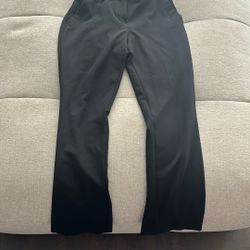 Midrise Boot Cut Pants, Black, 6R