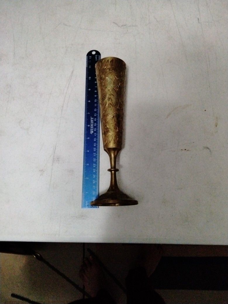 Antique Brass Vase