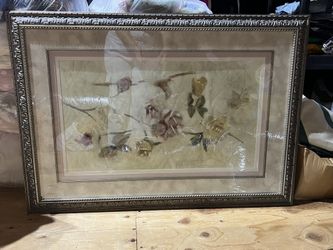 Beautiful Floral Wall Decor Framed
