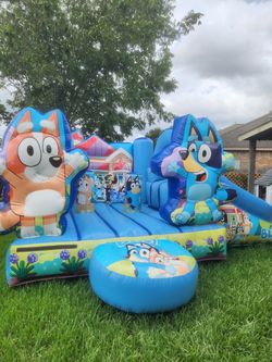 Bluey Inflatable Bounce House with Slide