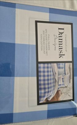 Full/Queen 3pc Duvet Cover  Set  300 tread Count 100%cotton