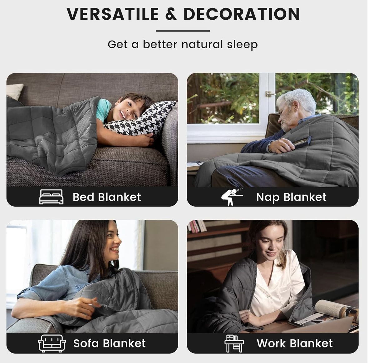 Zonli Weighted Blanket (twin Size)