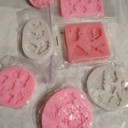 Christmas Silicon Molds Lot $25