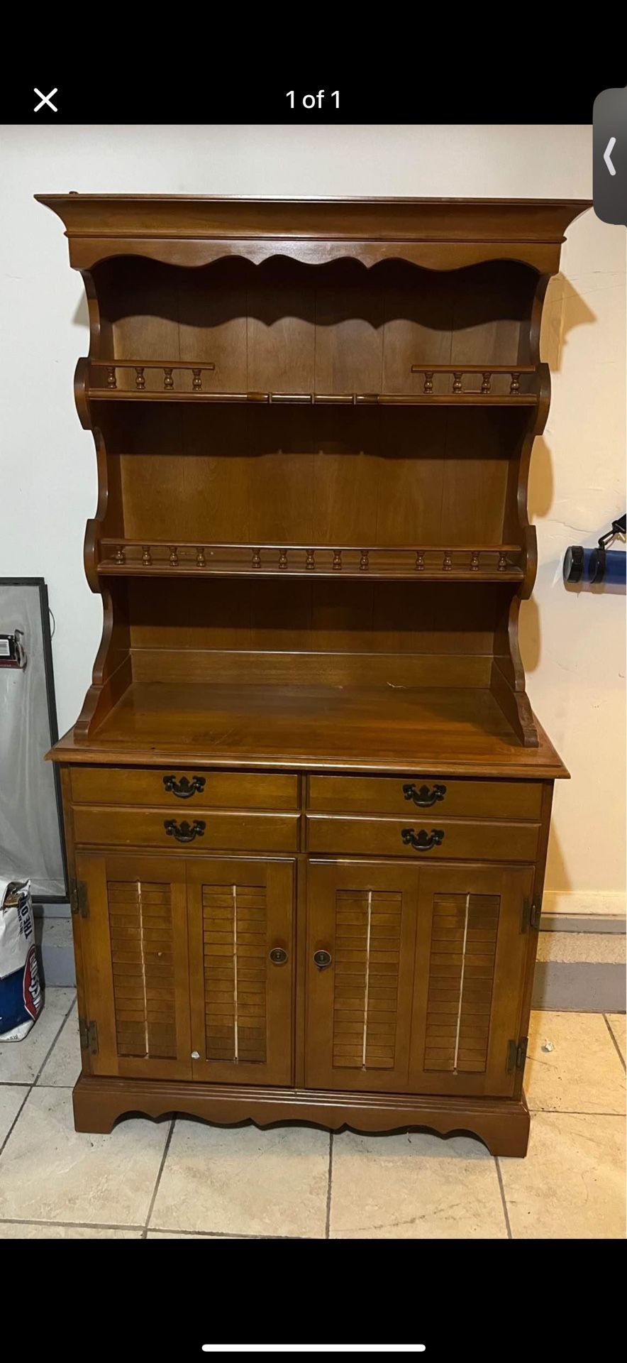 Wood cabinets buffet