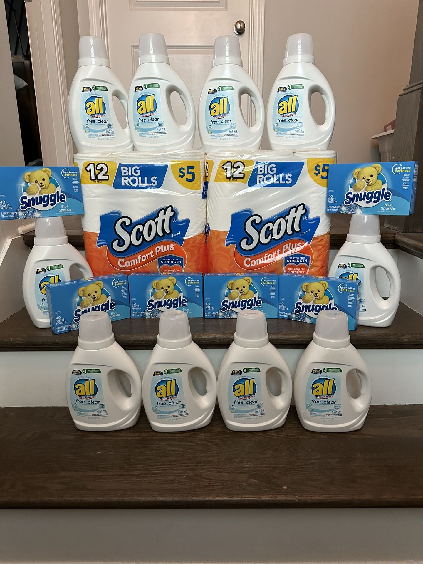 All Detergent Bundle with Snuggle and Toilet Paper!