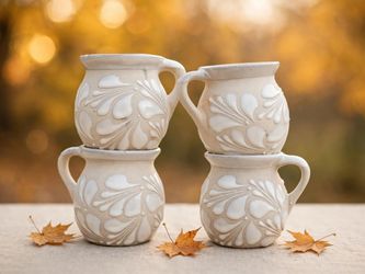 $6 each made in white Mexico Handmade Mugs