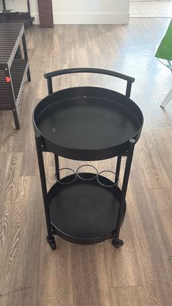 Rolling bar cart