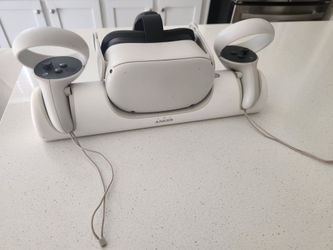 Meta Quest 2 VR Headset with Controllers and Anker Charging Dock