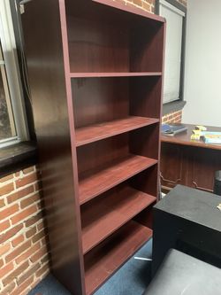 Cherry Wood Office Cabinet
