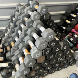 10lb dumbbells $0.50 per pound $5