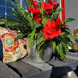 Artificial Flower Arrangement With Pot