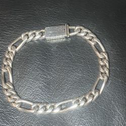 Sterling Silver Taxco Man’s Bracelet 