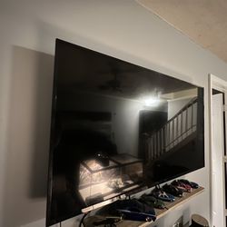 55 Inch Insignia TV With Hanging Stand And Roku