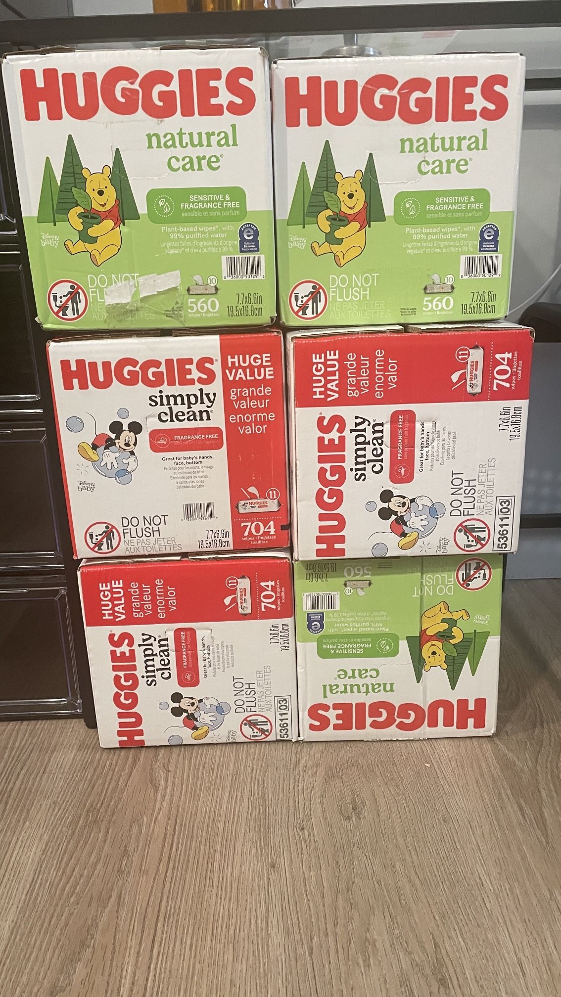 huggies wipes $17ea box