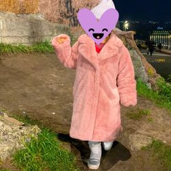 Faux fur coat for girls