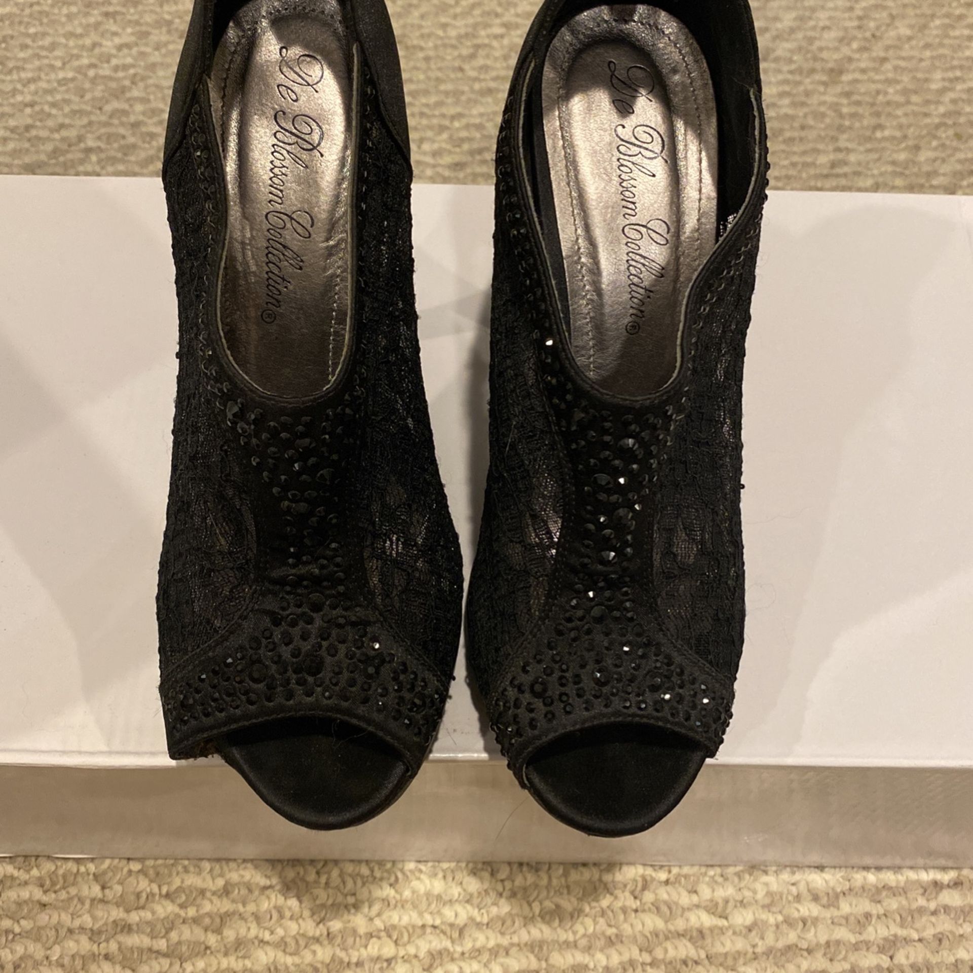 De blossom shop collection black heels