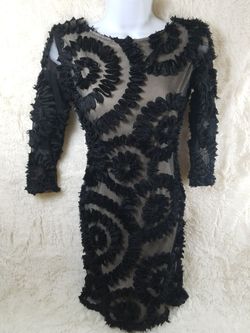 Rubber Ducky Black Cocktail Dress S