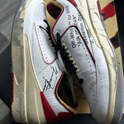 Jordan 2 Off White White Red Sz 11.5 Used 