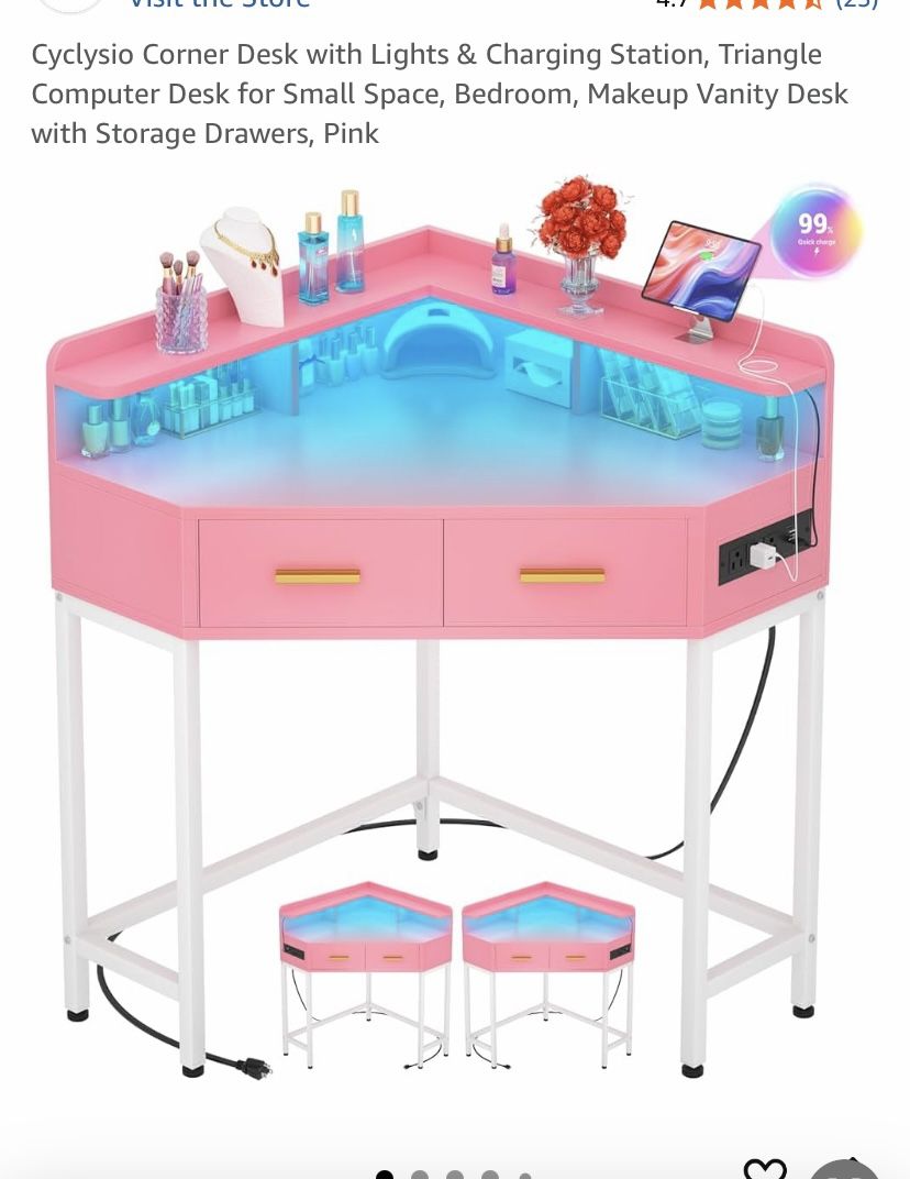 Pink Desk / Vanity