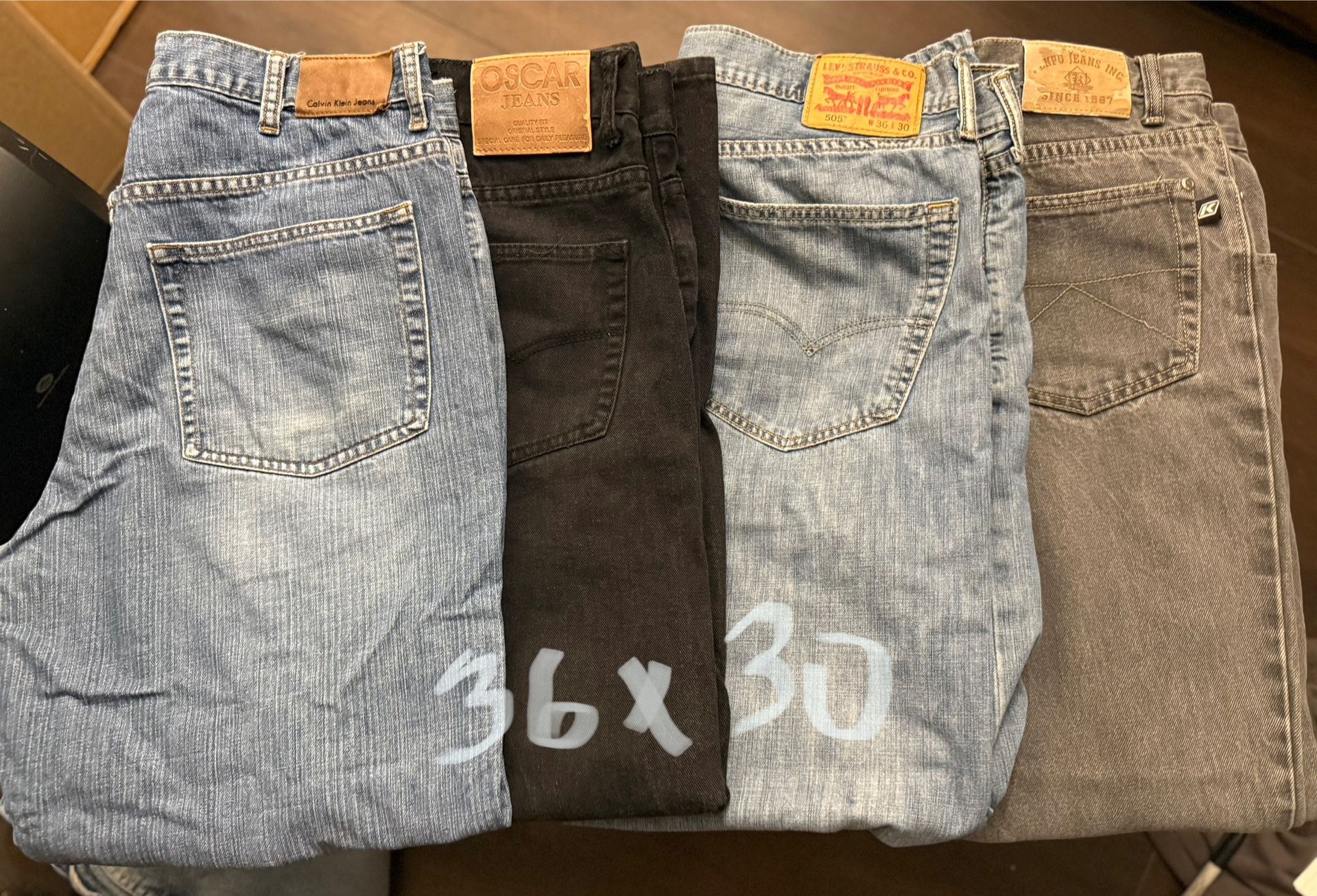 Men’s Jeans Size 36x30 ($5 Each)