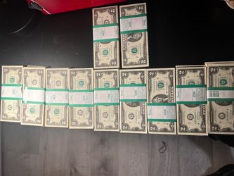 Stacks Of $2 Bills 